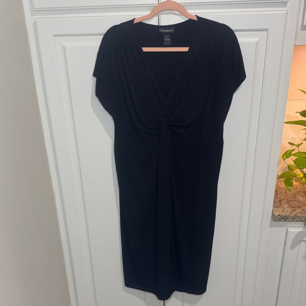 Lane Bryant Black Midi Dress